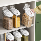 Clear Airtight Dry Food Canisters