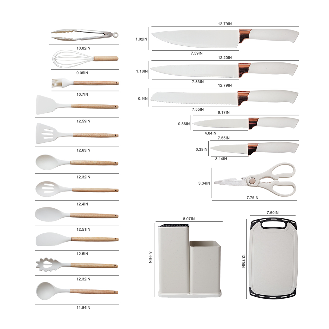 Knife Set & Silicone Utensils