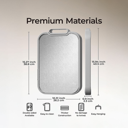 Heavy-Duty Double-Sided Anti-Slip Titanium & Wood Board