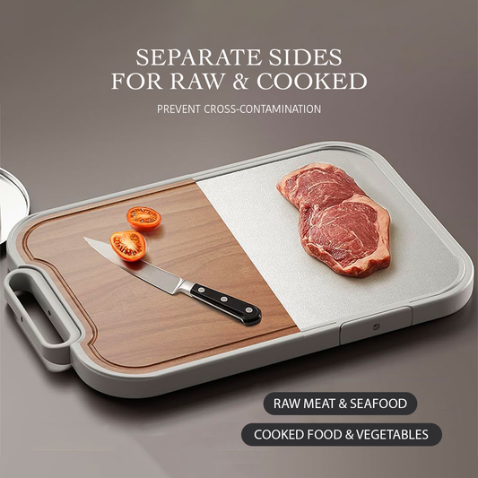 Heavy-Duty Double-Sided Anti-Slip Titanium & Wood Board