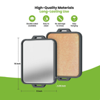 Dual-Sided Eco Wood Fiber & Pure Titanium Chopping Board
