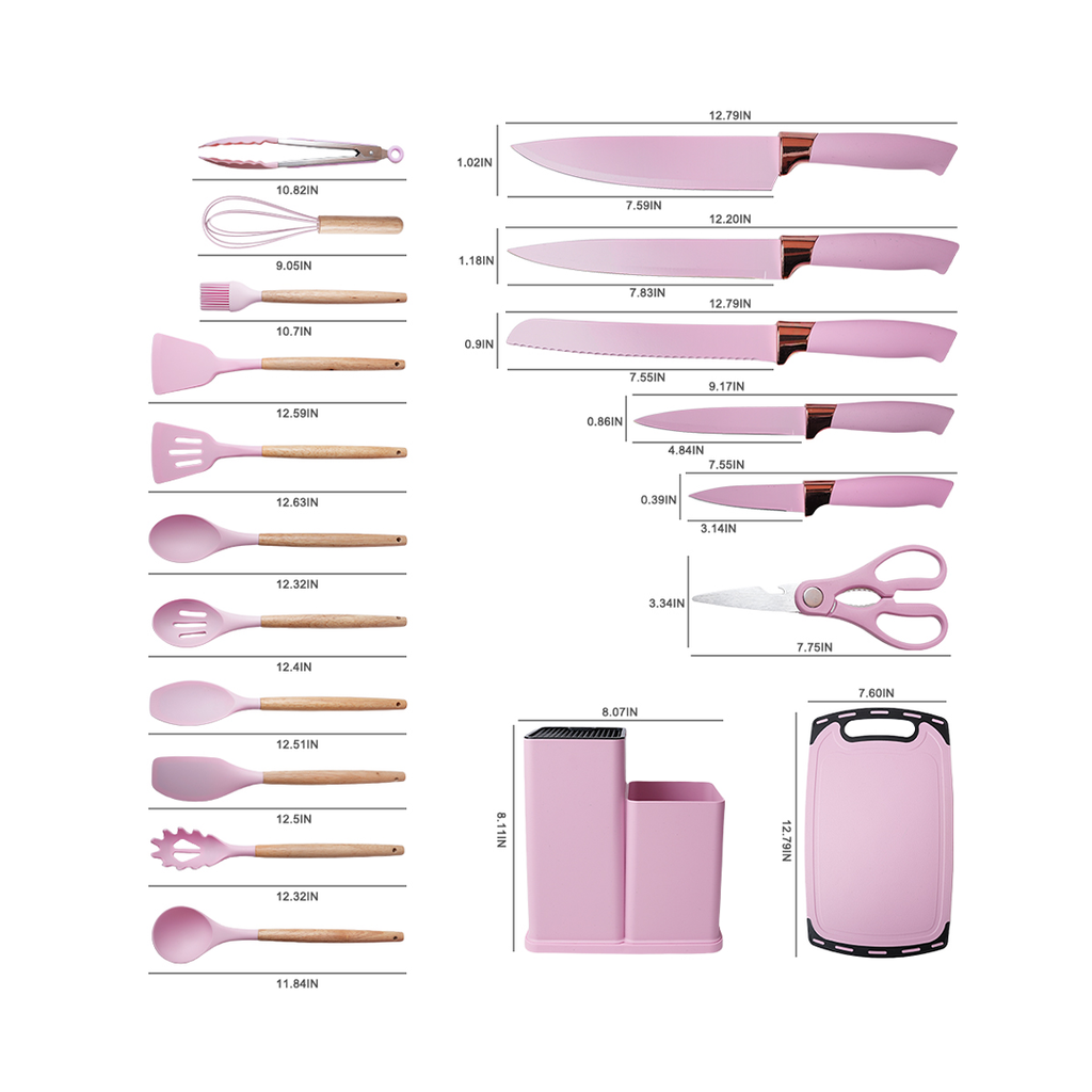 Knife Set & Silicone Utensils