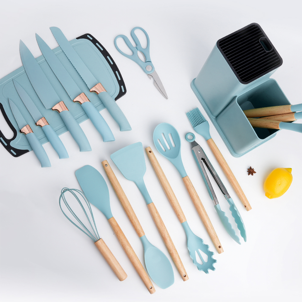 Knife Set & Silicone Utensils