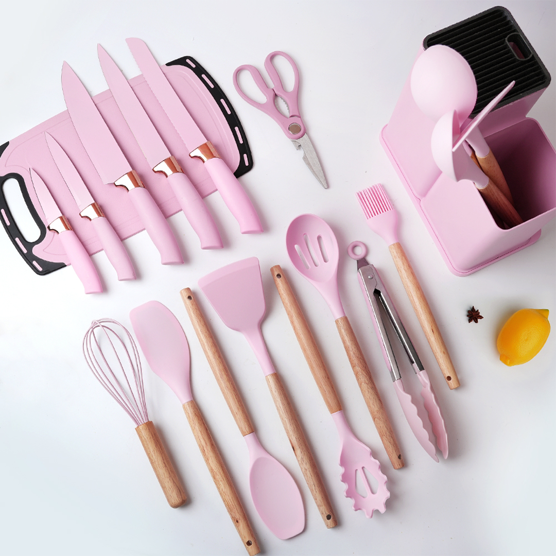 Knife Set & Silicone Utensils
