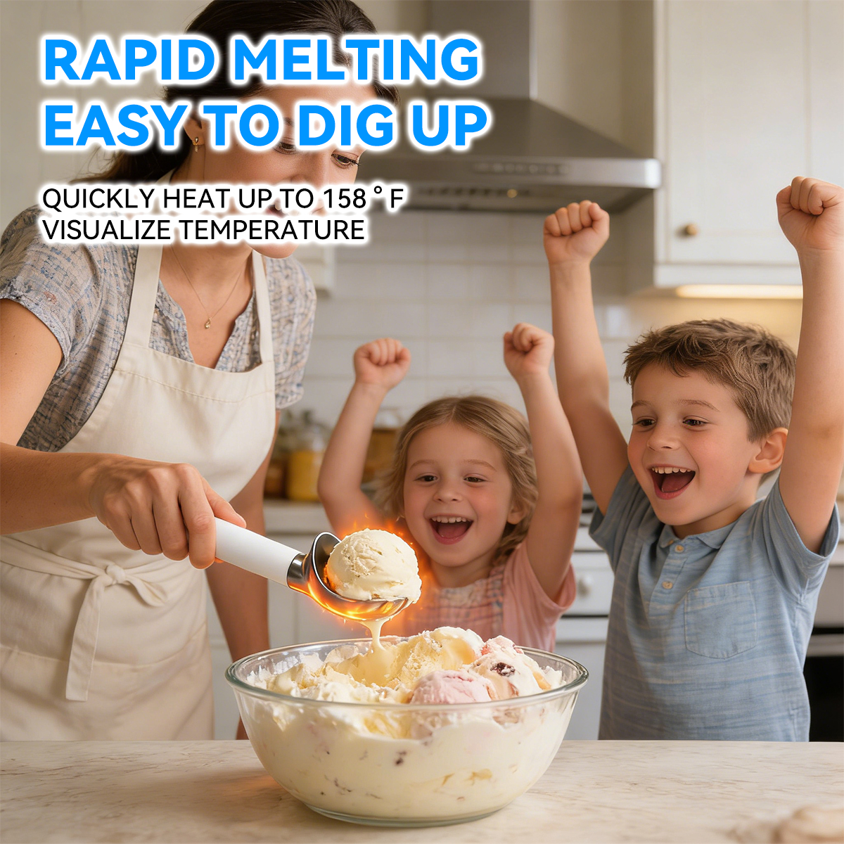 Ice Cream Magic Spoon – Premium Electric Heated Ice Cream Scoop