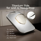 Heavy-Duty Double-Sided Anti-Slip Titanium & Wood Board