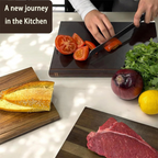 The Culinary Library" Acacia Wood Chopping Board