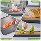 Dual-Sided Eco Wood Fiber & Pure Titanium Chopping Board