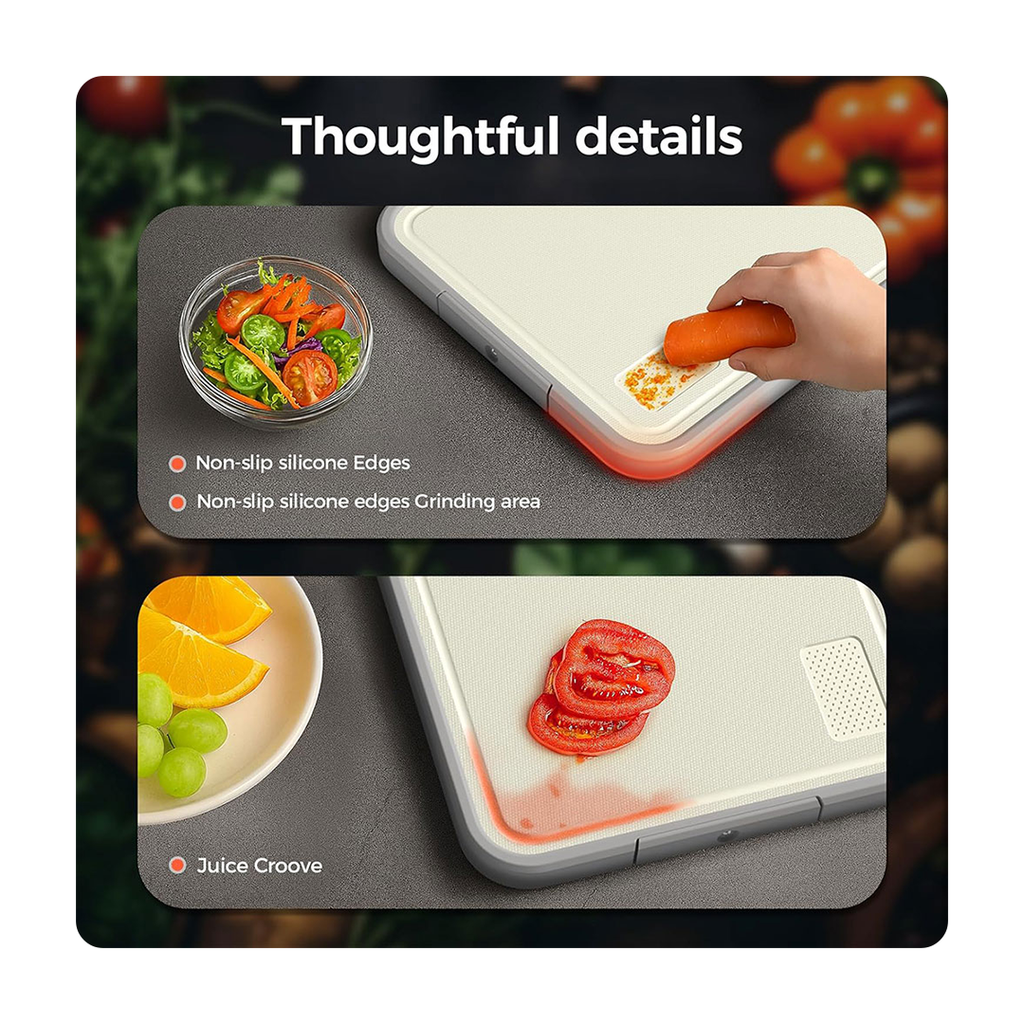 Double-Sided Titanium & PP Chopping Board