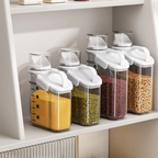Clear Airtight Dry Food Canisters